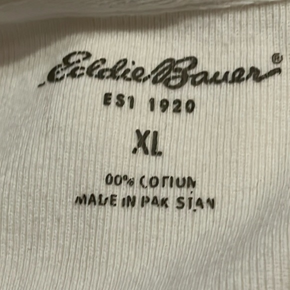 Cutest Eddie Bauer Cream Embroidery Knit Zip  hoodie  Sz XL - Picture 10 of 12
